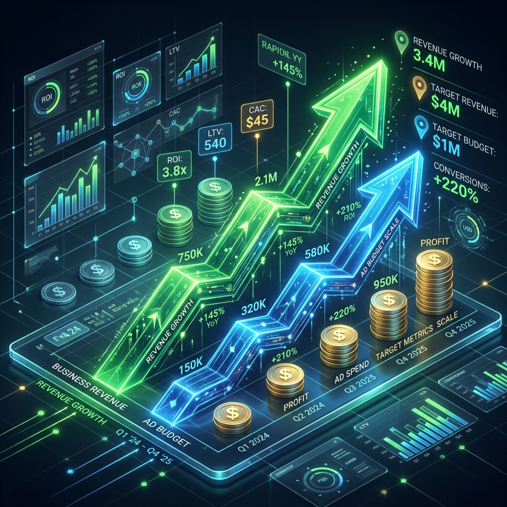 Scaling Ad Spend from 5 dollars to 100 dollars per day